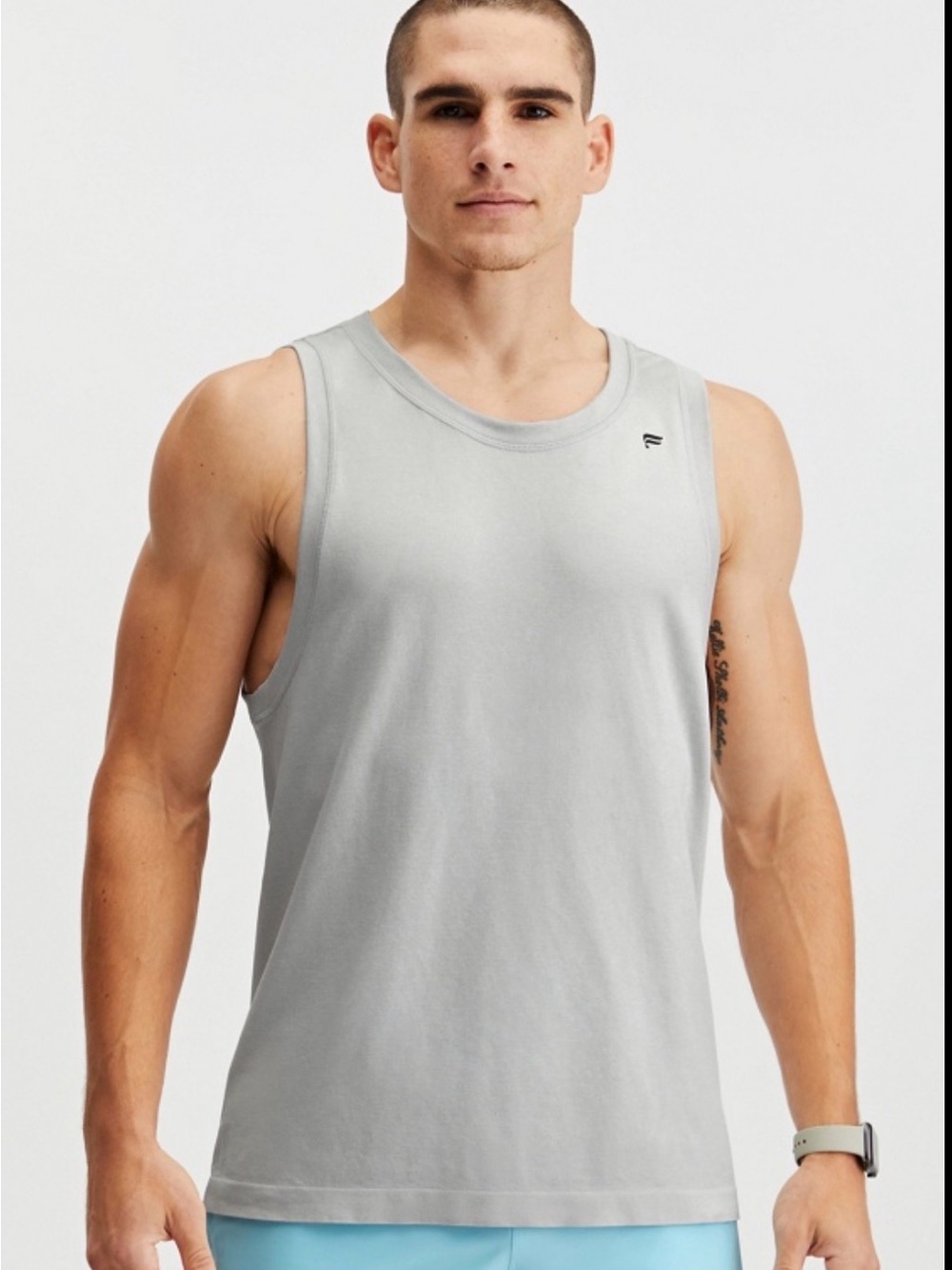 Fabletics Men’s The Training Day Tank Gray